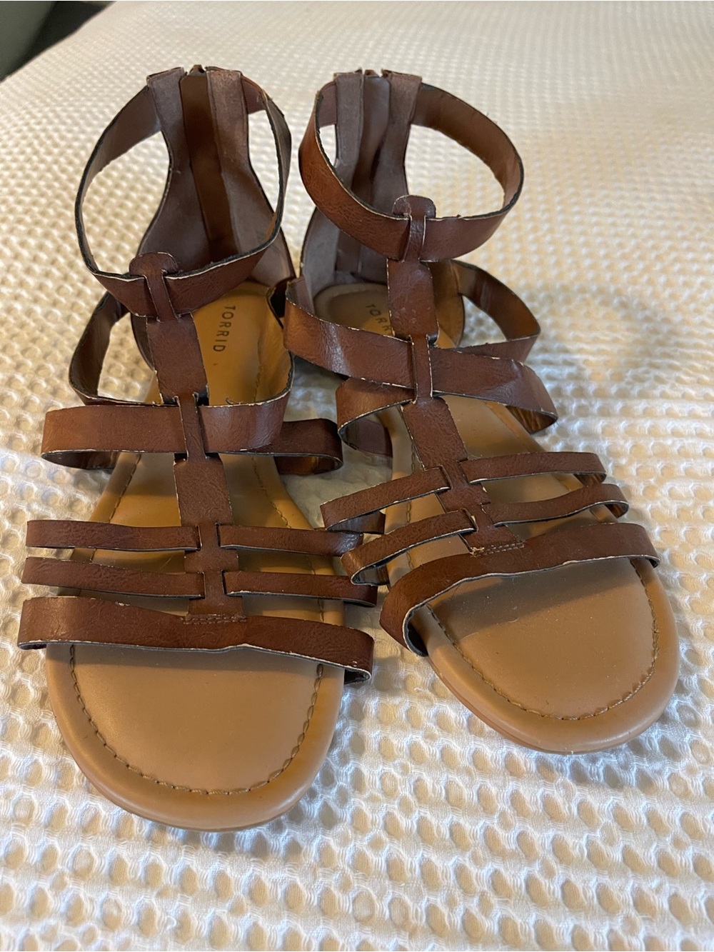 torrid Brown Multi-Strap Gladiator Sandals Size 13W